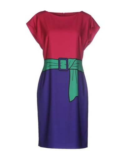 Boutique Moschino Short Dress In Garnet