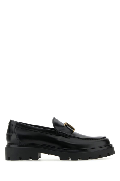 Shop Tod's Loavers In Black