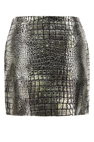 Shop Tom Ford Skirts In Silver