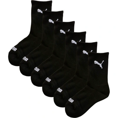 Puma Boys' Crew Socks (3 Pairs) In Black