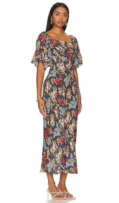 Shop Spell Flora Midi Dress In Mystic