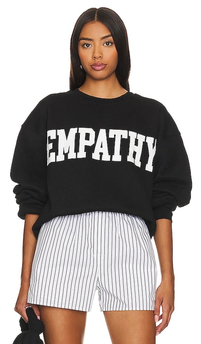 The Mayfair Group Empathy Always Crewneck Sweatshirt In Black