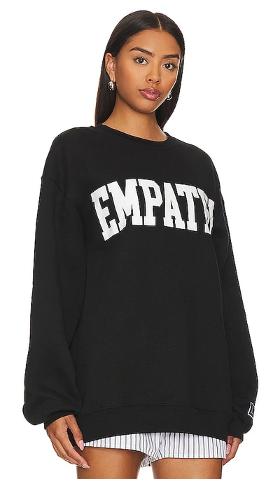 The Mayfair Group Empathy Always Crewneck Sweatshirt In Black