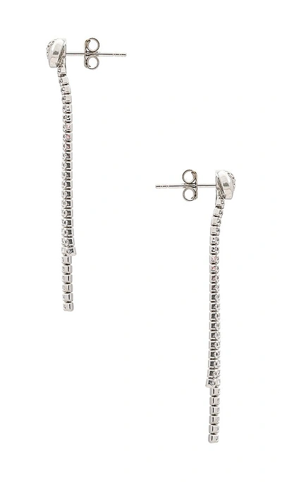 Shashi Bianca Bow Earring In Silver