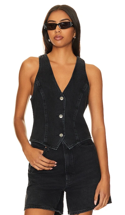 Shop Agolde Heller Vest In Spider