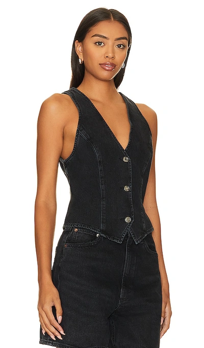 Shop Agolde Heller Vest In Spider