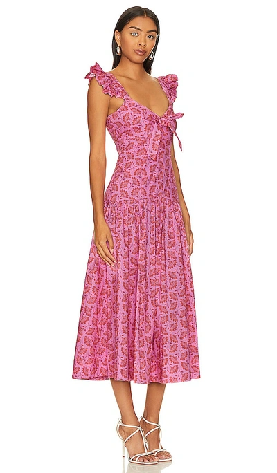 Shop Likely Sherry Dress In Orchid Multi