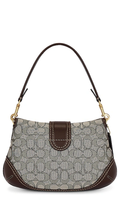 Shop Coach Signature Jacquard Soho Bag In Oak Maple