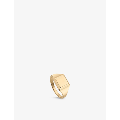 Monica Vinader Womens Yellow Gold Signature Recycled 18ct Yellow Gold-plated Vermeil Sterling-silver In Gold