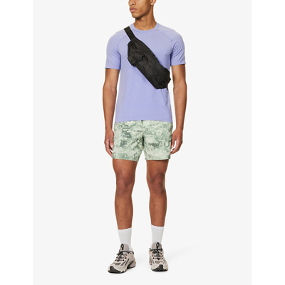 Lululemon Pace Breaker Lined Shorts 7" In Green Multi