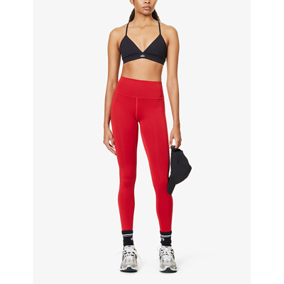 Shop Alo Yoga Women's Classic Red Airlift High-rise Stretch-woven Leggings