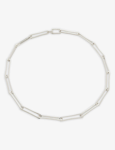 Shop Monica Vinader Women's Silver Alta Sterling Silver Chain Necklace