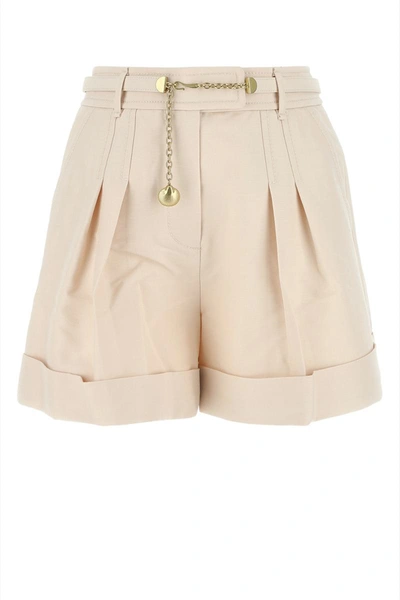 Shop Zimmermann Shorts In Pearl