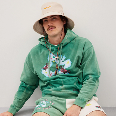Coach Topia Loop Embroidered Bucket Hat In Cloud Multi