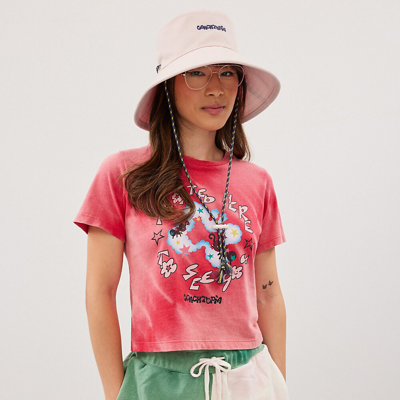 Coach Topia Loop Embroidered Bucket Hat In Pink/multi
