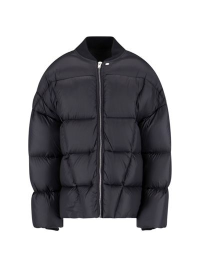 Shop Rick Owens Quilted Down Jacket In Black  