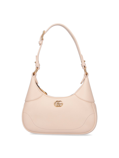 Shop Gucci Aphrodite Small Shoulder Bag In Cream