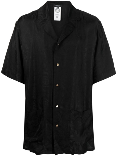Shop Versace Printed Shirt In ブラック