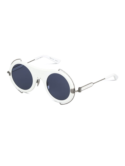 Shop Calvin Klein Cknyc1875sr 38132 Sunglasses In Matte White