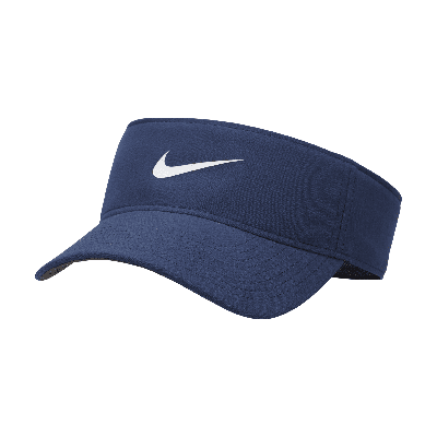 Shop Nike Unisex Dri-fit Ace Swoosh Visor In Blue