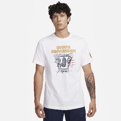 Shop Nike Pumas Unam  Men's Soccer T-shirt In White