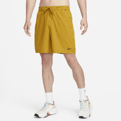 Shop Nike Men's Form Dri-fit 7" Unlined Versatile Shorts In Brown