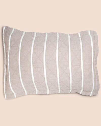Shop Dr. Weil Collection By Purecare Dr. Weil/purecare Single Heritage Textured Stripe Cotton Pillow Sham