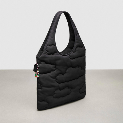 Coach Topia Loop Quilted Cloud Tote In Black