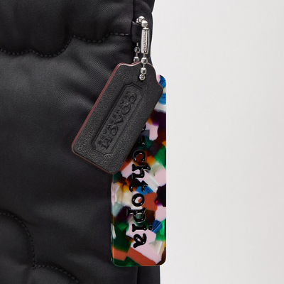 Coach Topia Loop Quilted Cloud Tote In Black