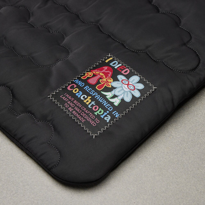 Coach Topia Loop Quilted Cloud Tote In Black