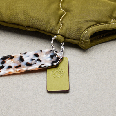 Coach Topia Loop Quilted Cloud Tote In Olive Green