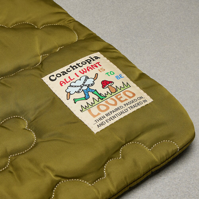 Coach Topia Loop Quilted Cloud Tote In Olive Green