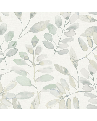 Shop Inhome Fable Leaf Peel & Stick Wallpaper In White