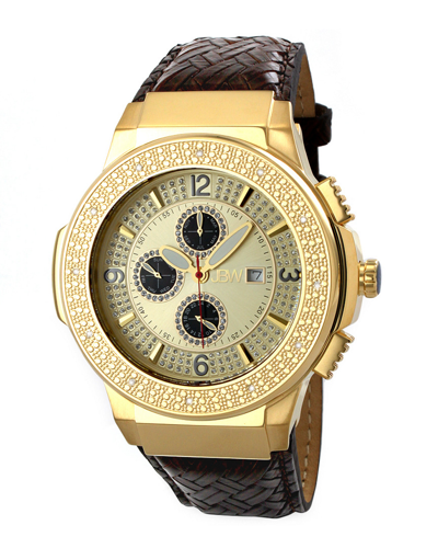 Shop Jbw Men's Saxon Diamond & Crystal Watch