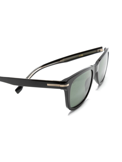 Shop Hugo Boss Square-frame Tinted Sunglasses In Black
