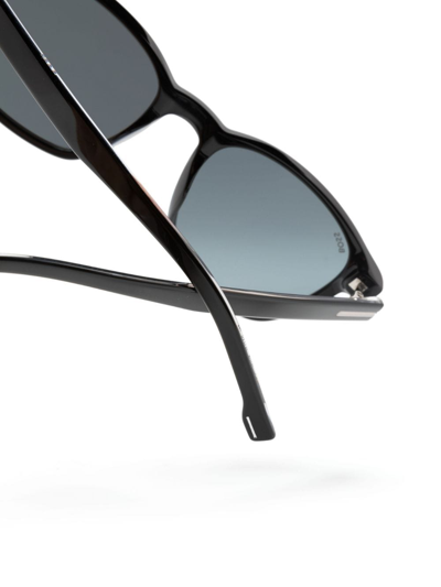 Hugo Boss Square-frame Sunglasses In Black