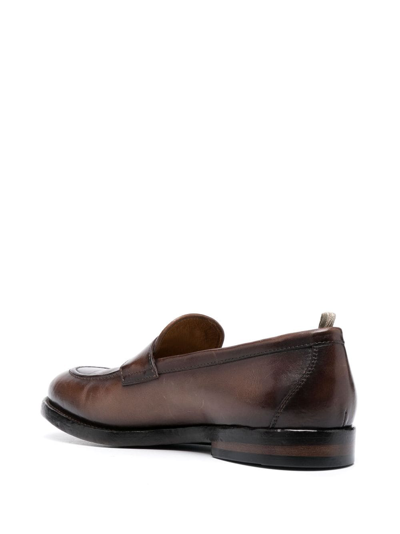 Shop Officine Creative Tulane 002 Leather Loafers In Brown