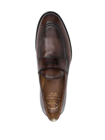 Shop Officine Creative Tulane 002 Leather Loafers In Brown