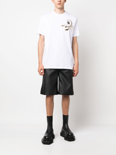 Philipp Plein Ss Scorpion Round-neck T-shirt In White