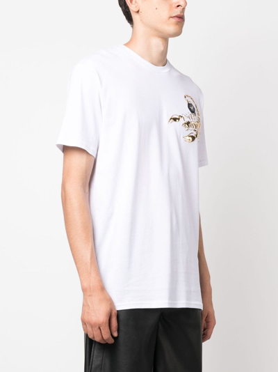 Philipp Plein Ss Scorpion Round-neck T-shirt In White