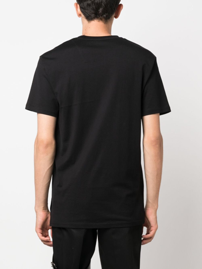 Shop Philipp Plein Ss Iconic Plein Round-neck T-shirt In Black