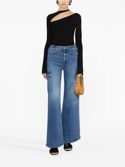 Manurí Asymmetric Cut-out Top In Black