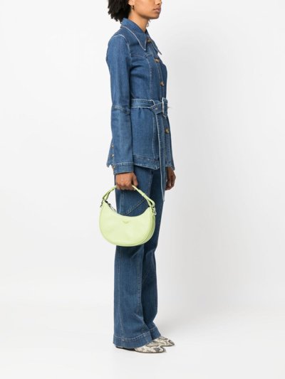 Zadig & Voltaire Curved-body Logo-plaque Tote Bag In Green