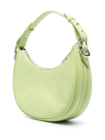 Zadig & Voltaire Curved-body Logo-plaque Tote Bag In Green