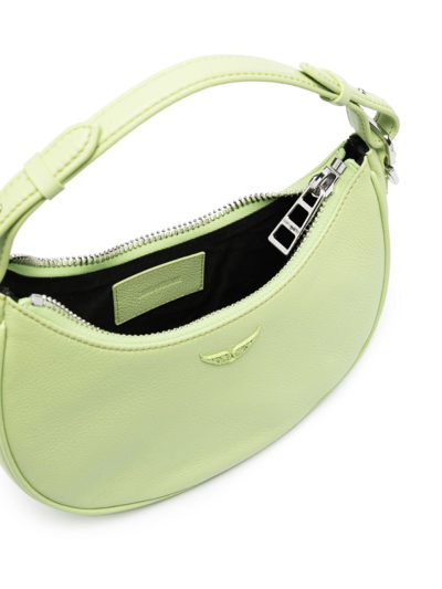 Zadig & Voltaire Curved-body Logo-plaque Tote Bag In Green