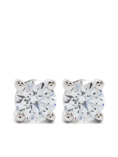 VEYNOU 14KT WHITE GOLD ELLA DIAMOND STUD EARRINGS 