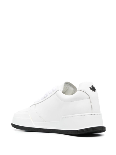 Dsquared2 Dsquared White Leather Sneakers In White