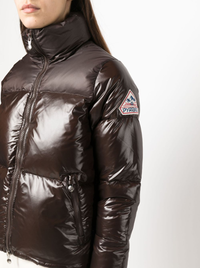 Shop Pyrenex Goldin 3 Padded Puffer Jacket In Brown
