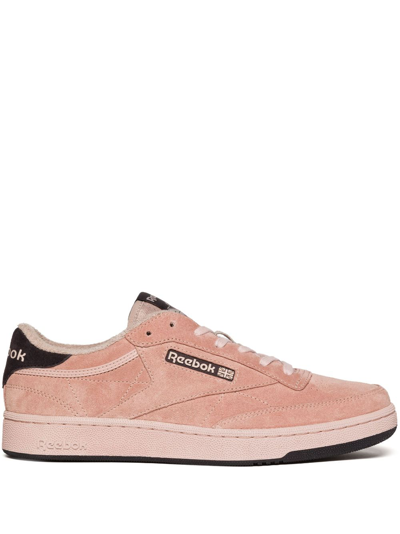 Shop Reebok Special Items Club C Suede Low-top Sneakers In Pink
