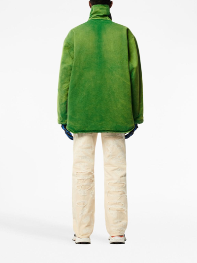 Heron Preston Straight-leg Distressed-finish Jeans In Neutrals